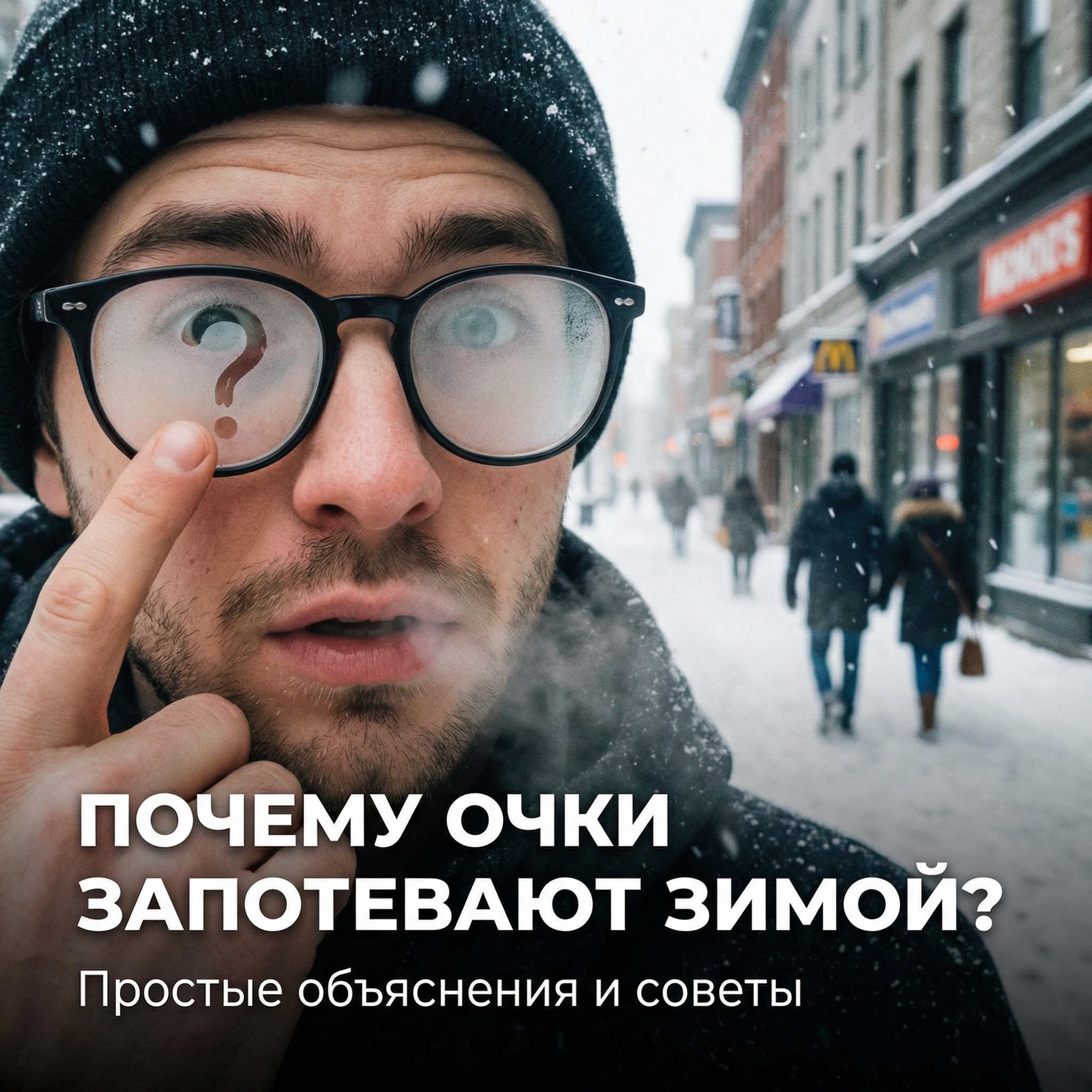 Почему очки запотевают зимой?